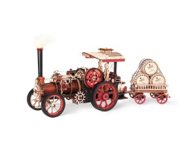 ROKR Steam Engine Mechanical 3D Wooden Puzzle (Battery Operated)