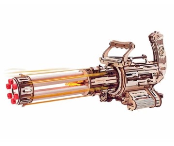 ROKR Rotating-Barrel Machine Gun Toy 3D Wooden Puzzle