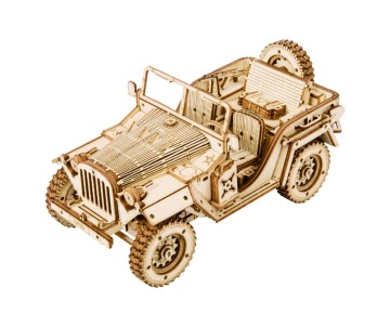 ROKR Army Jeep Scale Model 3D Wooden Puzzle
