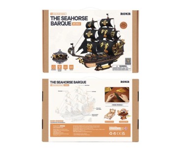 ROKR The Seahorse Scale Model 3D Wooden Puzzle