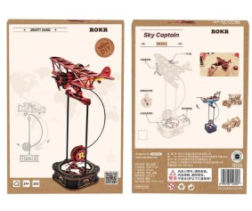 ROKR DIY Sky Captain Pendulum Toy 3D Wooden Puzzle