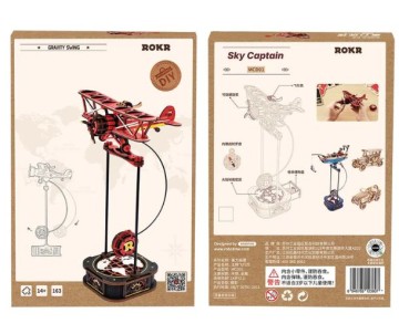 ROKR DIY Sky Captain Pendulum Toy 3D Wooden Puzzle