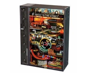 ROKR Hip-Hop Street Book Nook Shelf Insert