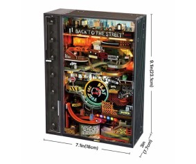 ROKR Hip-Hop Street Book Nook Shelf Insert