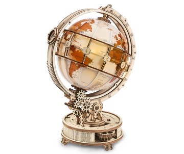 ROKR Luminous Globe 3D Wooden Puzzle