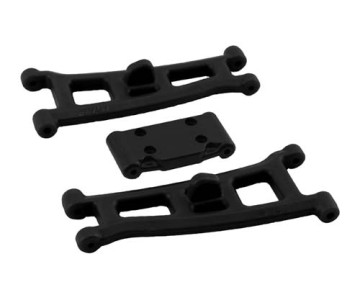 RPM Front A-Arms w/Bulkhead for GT2, SC10 - Black
