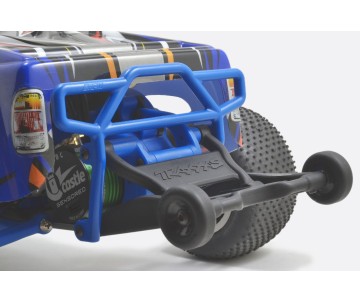 RPM Rear Bumper for Traxxas Electric Rustler - Blue