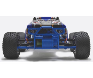 RPM Rear Bumper for Traxxas Electric Rustler - Blue
