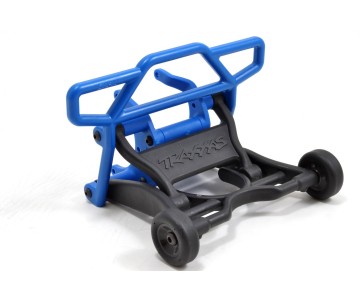 RPM Rear Bumper for Traxxas Electric Rustler - Blue