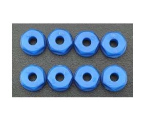 RPM Nylon Nuts 6-32 (8) - Neon Blue