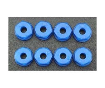 RPM Nylon Nuts 6-32 (8) - Neon Blue