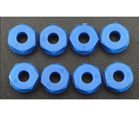 RPM Nylon Nuts 8-32 (8) - Neon Blue