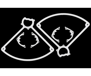 RPM Dromida Vista & Ominus Rear Prop Guards - Dyeable White
