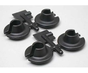 RPM Lower Shock Spring Cups for Traxxas, HPI & Losi Shocks - Black