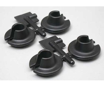 RPM Lower Shock Spring Cups for Traxxas, HPI & Losi Shocks - Black