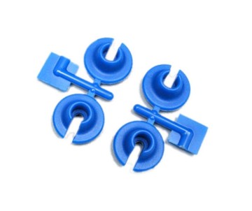 RPM Lower Shock Spring Cups for Traxxas, HPI & Losi Shocks - Blue