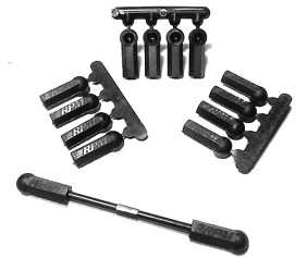 RPM Heavy Duty 4-40 Rod Ends (12) - Black
