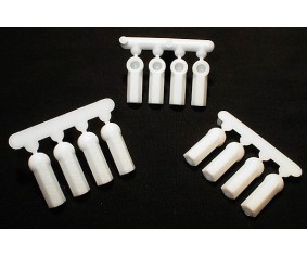 RPM Heavy Duty 4-40 Rod Ends (12) - Dyable White