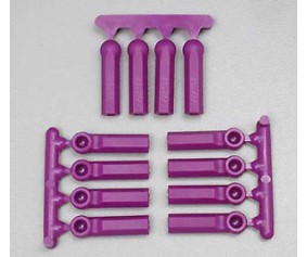 RPM Long Shank 4-40 Rod Ends (12) - Purple RPM Long Shank 4-40 Rod Ends (12) - Purple