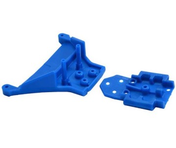 RPM Slash LCG 4x4 Front Bulkhead (Blue)