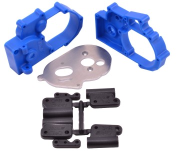 RPM Hybrid Gearbox Housing & Rear Mount Kit - Blue