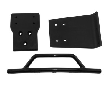 RPM Traxxas Slash 4x4 Front Bumper & Skid Plate (Black)