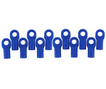 RPM Short Traxxas Turnbluckle Rod End Set (Blue) (12)