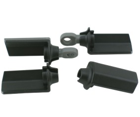 RPM Shock Shaft Guards (Black) (4)