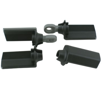 RPM Shock Shaft Guards (Black) (4)