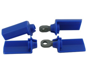 RPM Shock Shaft Guards (Blue) (4)