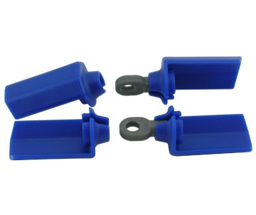 RPM Shock Shaft Guards (Blue) (4)