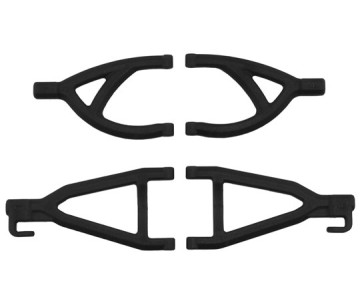 RPM Rear Upper & Lower A-Arms (1/16 E-Revo) (Black)