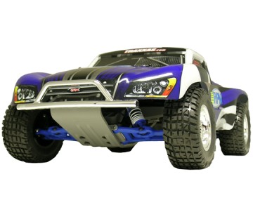 RPM Front Bumper & Bumper Skid Plate for 2wd Slash - Chrome
