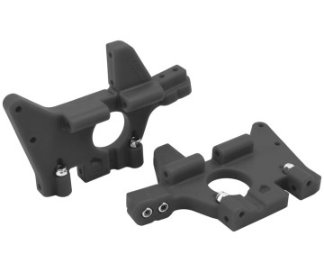 RPM Front Bulkheads for Traxxas T-Maxx & E-Maxx - Black