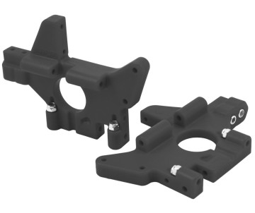 RPM Rear Bulkheads for Traxxas T-Maxx & E-Maxx - Black
