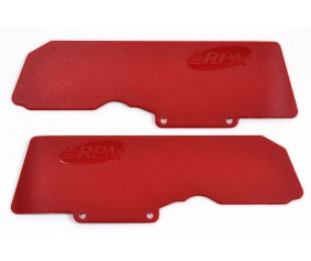 RPM Mud Guards for RPM Rear A-arms for ARRMA 6S V5 / EXB Vehicles - Red (fits RPM #81722 & #81729 A-arms exclusively)