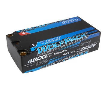 Reedy Wolfpack 4200mAh 50C 7.6V HV-LiPo Shorty 95.4x46.3x24.5mm