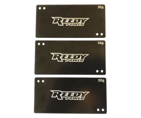 Reedy Shorty Battery Weight Set, 20g, 34g, 50g