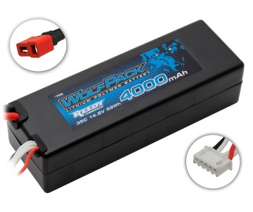 Reedy WolfPack Gen2 4000mAh 4S 14.8V 35C LiPo Deans Plug Hard Case 37x47x139mm