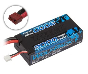 Reedy Wolfpack 3000mAh 2S 30C 7.4V LiPo Shorty Deans Hard Case 95.7x46.8x24.7mm