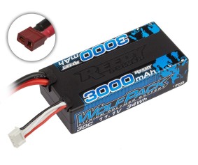Reedy Wolfpack 3000mAh 3S 30C 11.1V LiPo Shorty Deans Hard Case 95.7x46.8x24.7mm