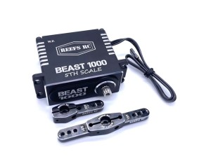 Reefs BEAST 1000 1/5th Scale Waterproof Servo w/ Aluminum Horns - 1080oz 0.08sec@8.4V