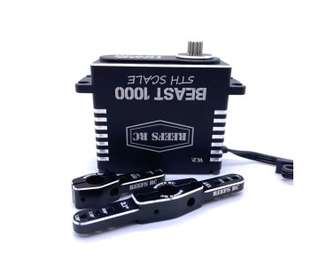 Reefs BEAST 1000 1/5th Scale Waterproof Servo w/ Aluminum Horns - 1080oz 0.08sec@8.4V