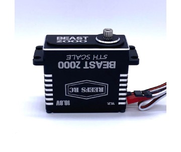 Reefs BEAST 2000 1/5th Scale Submarine Waterproof Servo w/ Aluminum Horns & LiPo Connectors - 1450oz 0.08sec@16V