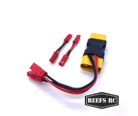 Reefs XT90 Dual JST Connector w/ 2 Male-Male Adaptors
