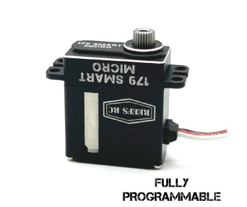 Reefs 179 Smart Brushless Programmable Micro Servo or Winch, Requires 25T Micro Spline Servo Horn - 179oz 0.06sec@8.4V