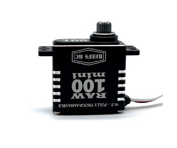 Reefs RAW100 Mini Programmable Submarine Waterproof Servo - 103oz 0.08sec@8.4V - Black