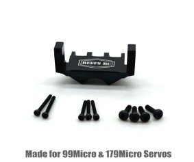 Reefs SCX24 Servo Mount - Made to fit Reefs 99 Micro and 179 Micro Servo, 7075 Aluminum, Hardware included.
