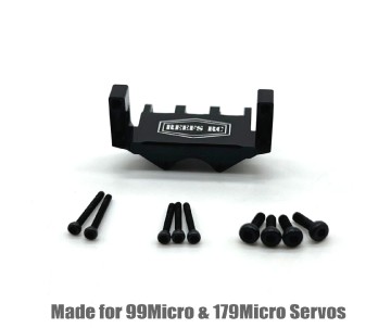 Reefs SCX24 Servo Mount - Made to fit Reefs 99 Micro and 179 Micro Servo, 7075 Aluminum, Hardware included.