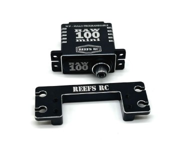 Reefs Standard to Mini RAW100 Servo Mount (55.5L x 20.5W x 6.4H mm) - 7075